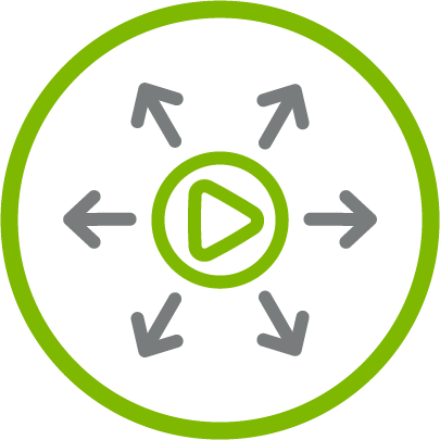 Video Content Distribution Icon